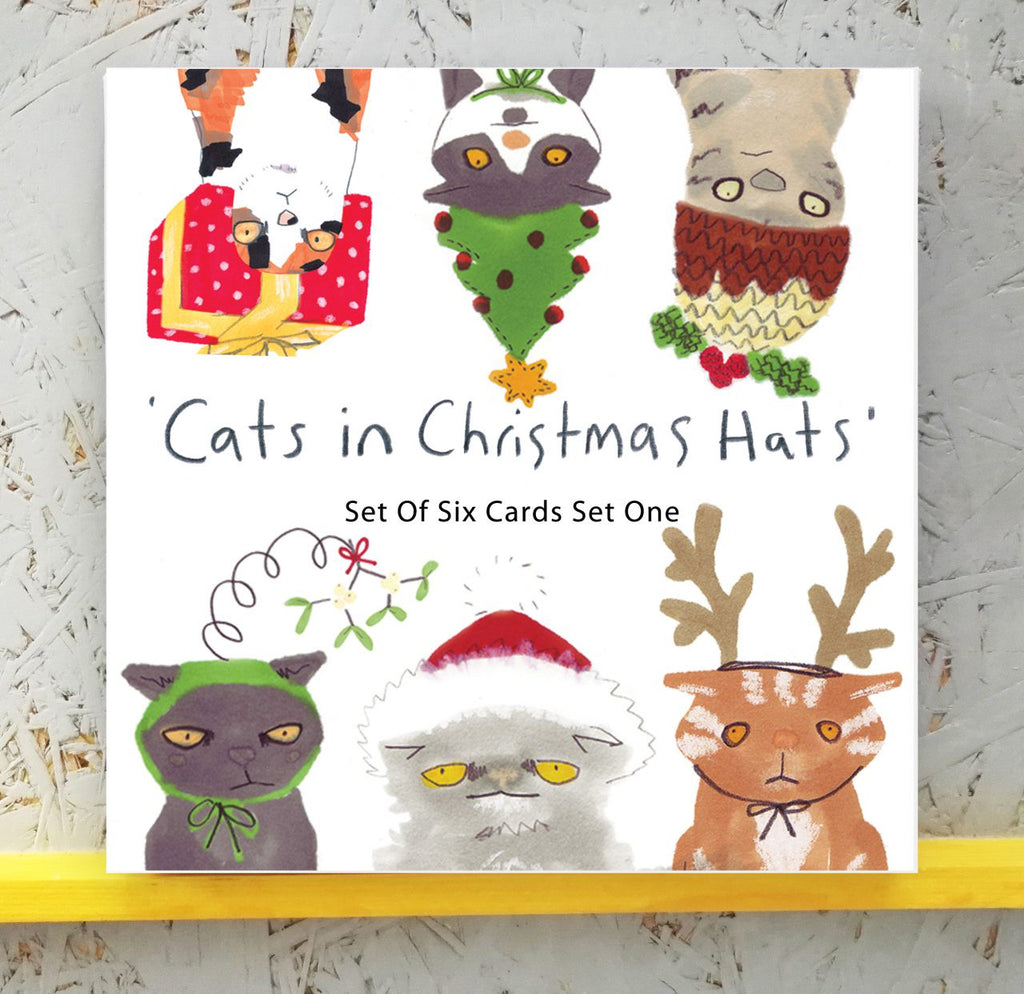 Cats In Hats Box of Christmas Cards