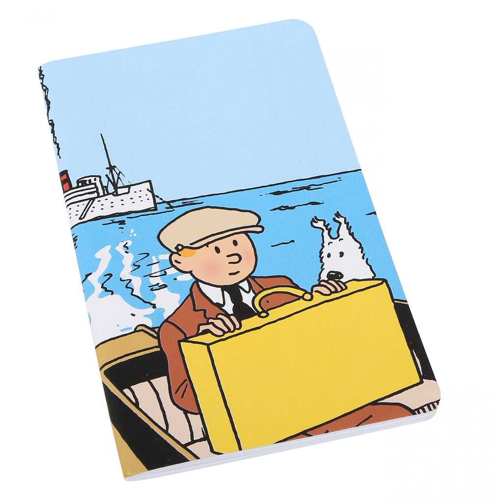 Tintin and Snowy Boat Notebook A6