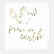 Merry Christmas Peace on Earth Doves Pack of 5 Cards