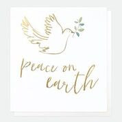 Merry Christmas Peace on Earth Doves Pack of 5 Cards