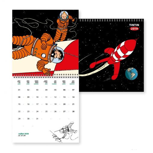 2019 Tintin Large Wall Calendar