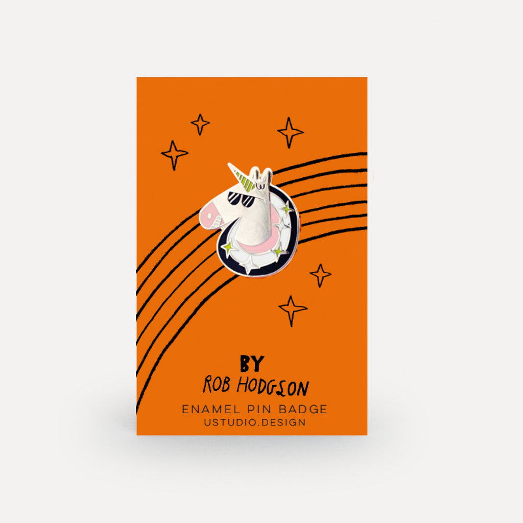 Rob Hodgson Pin Badge Unicorn