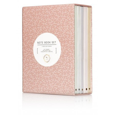We Live Like This Box of 5 Mini Notebooks