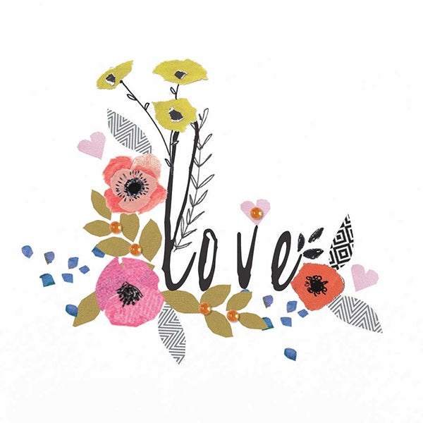 Love Floral Card