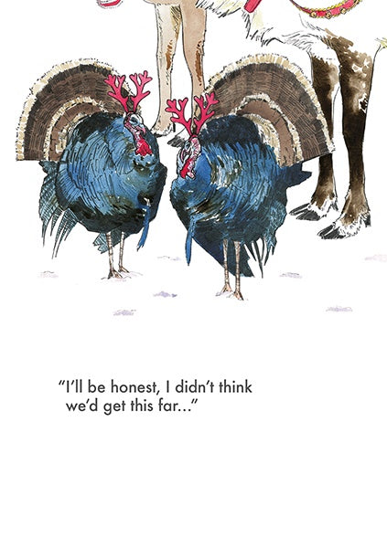 Turkeys Christmas Card