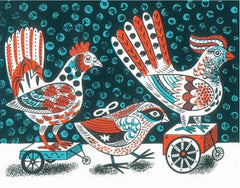 Clockwork Birds Pack of 5 Christmas Cards