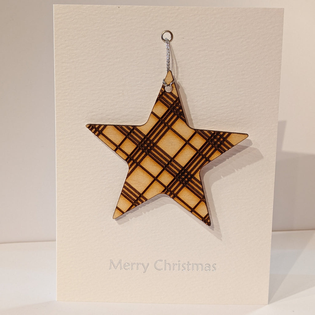 Star Bauble Christmas Card