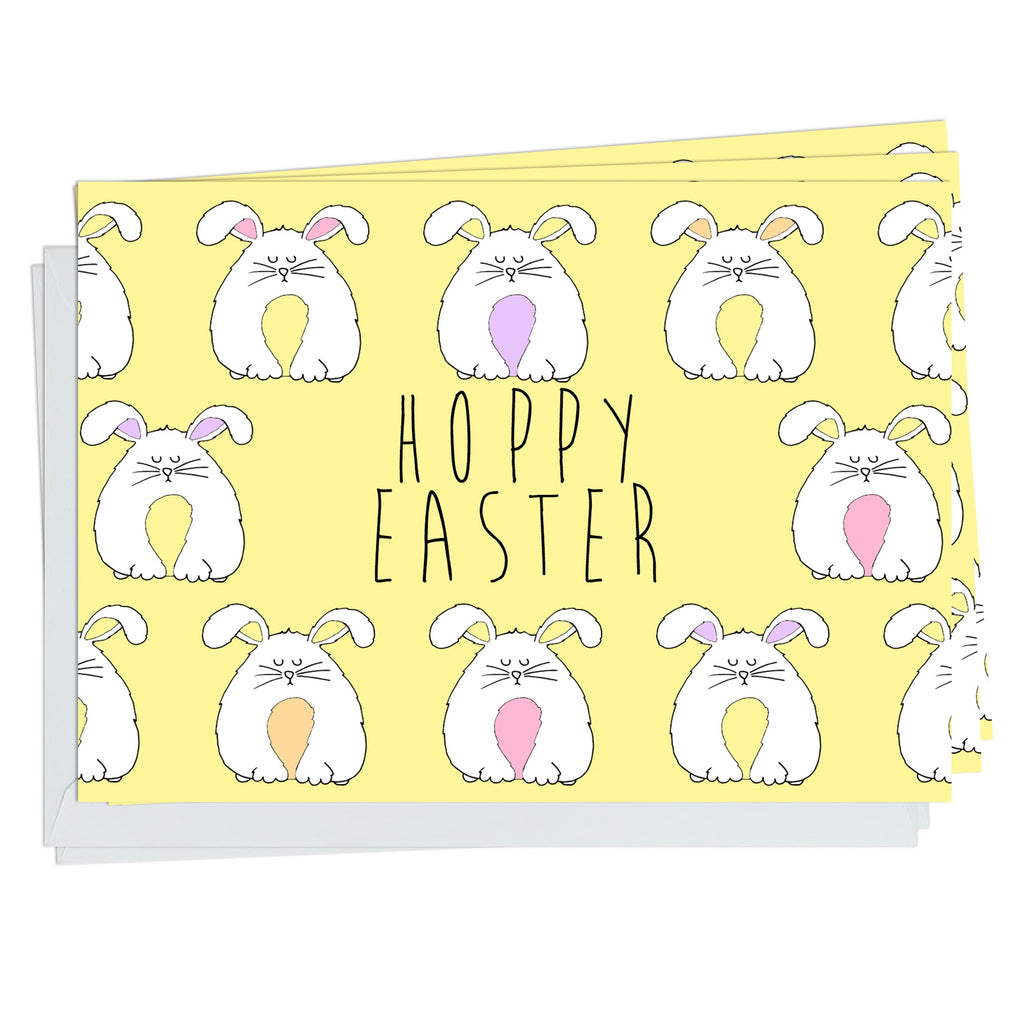 Hoppy Easter Bunnies  Pack Of 5 Cards