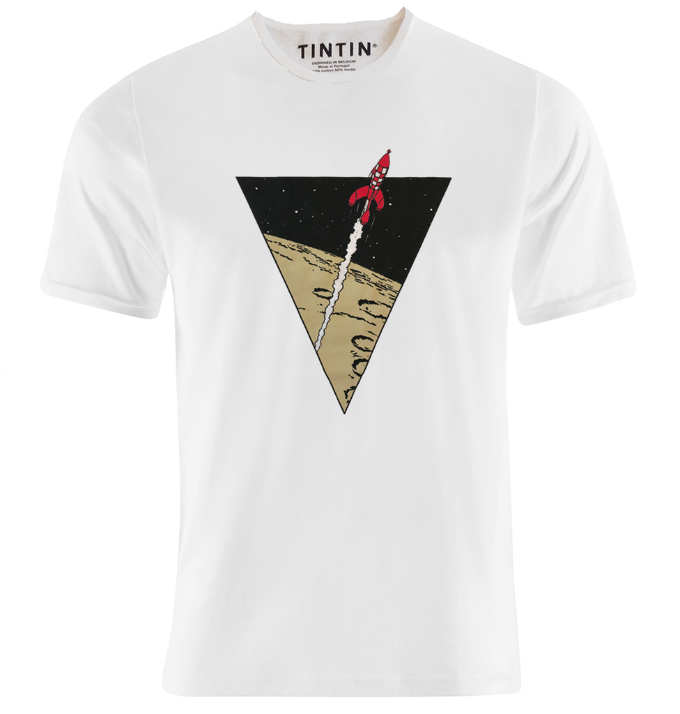 Tintin Rocket T-Shirt White