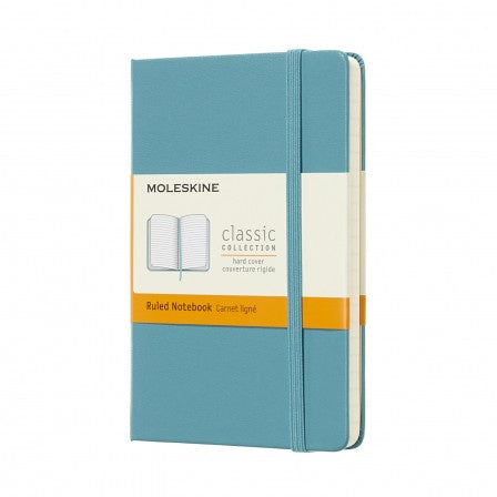 Moleskine Pocket Hardcover Ruled Notebook Reef Blue