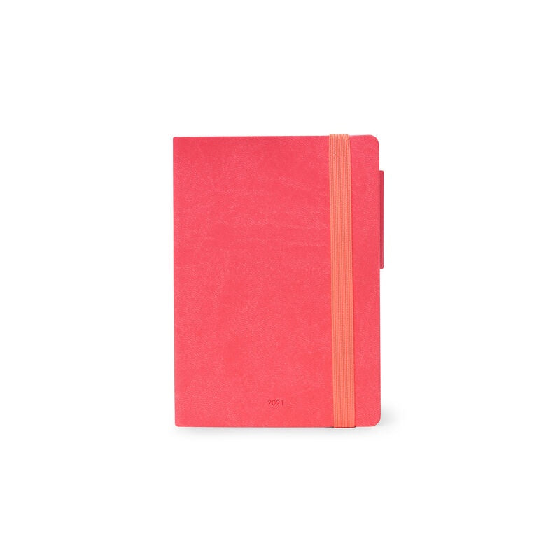 Small Daily Diary 2021 Neon Coral