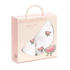 Jellycat Amuseable Watermelon Pair of Muslins