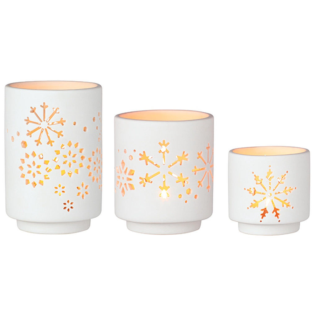 Porcelain Tea Light Holders Set of 3