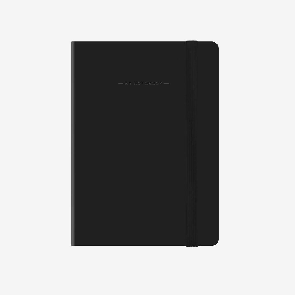 Small Plain Black Notebook