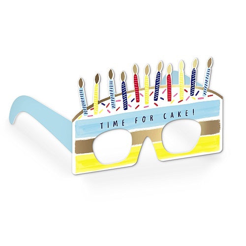 Time for Cake Birthday Glasses