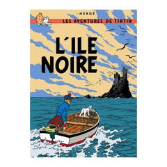 L'ile Noire Tintin Postcard
