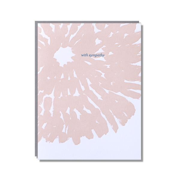 With Sympathy Chrysanthemum Card