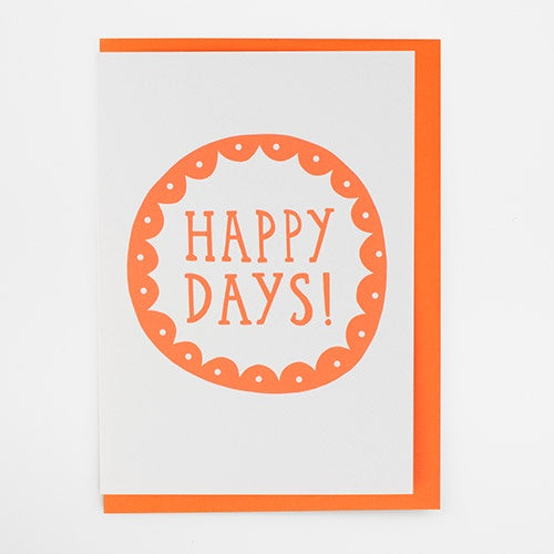 Happy Days Medallion Card