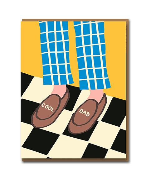 Cool Dad Slippers Card