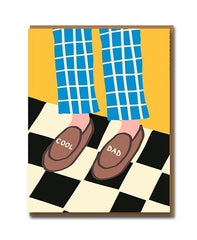 Cool Dad Slippers Card