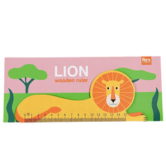 Lion Wooden Ruler