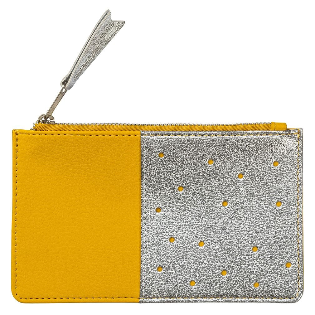 Busy B Yellow and Silver Purse