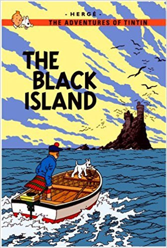 The Black Island Tintin Postcard (English)