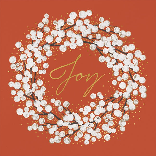 Peace and Joy Wreath Box of 10 Cards