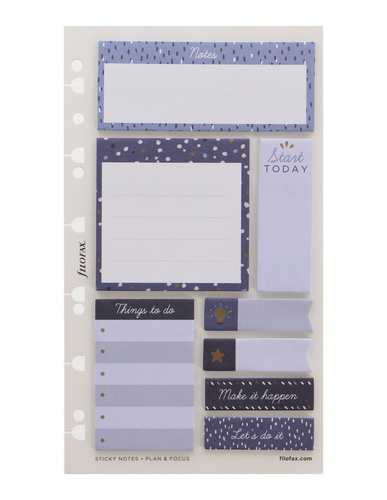 Filofax Indigo Rain Sticky Notes
