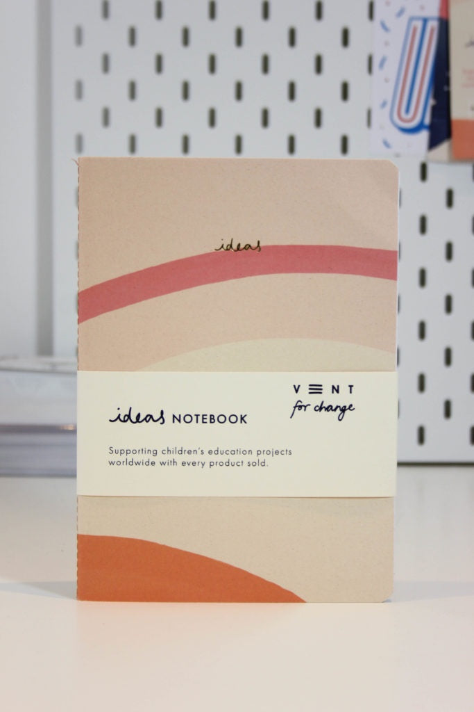 A5 Ideas Lined Notebook Soft Cover Cream