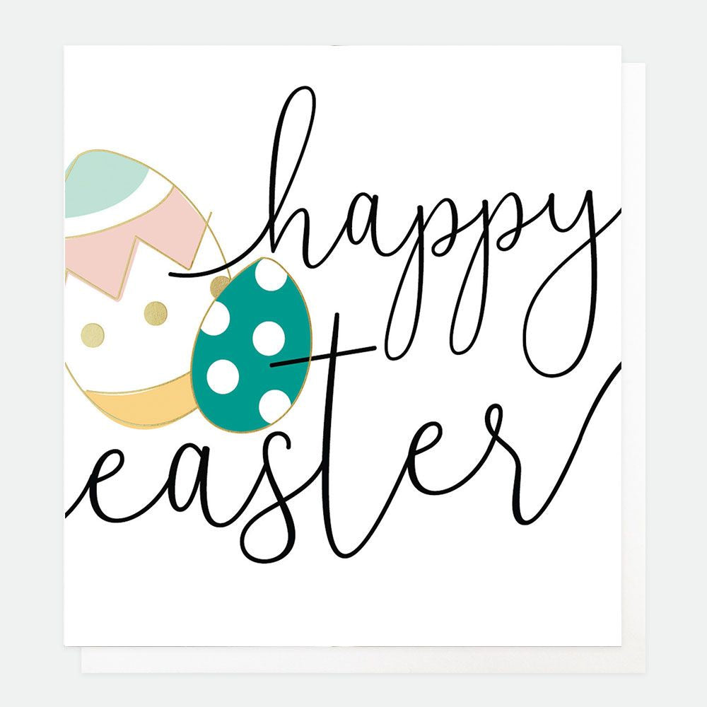 Happy Easter Eggs Foiled Card