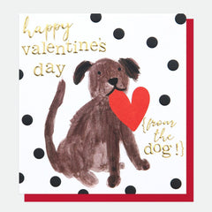 Happy Valentine's Day From The Dog Card