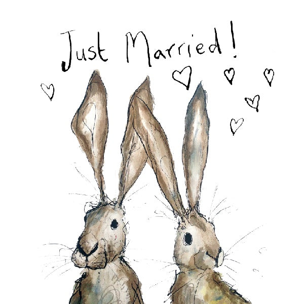 Heidi and Hilary Just Married! Card by Catherine Rayner