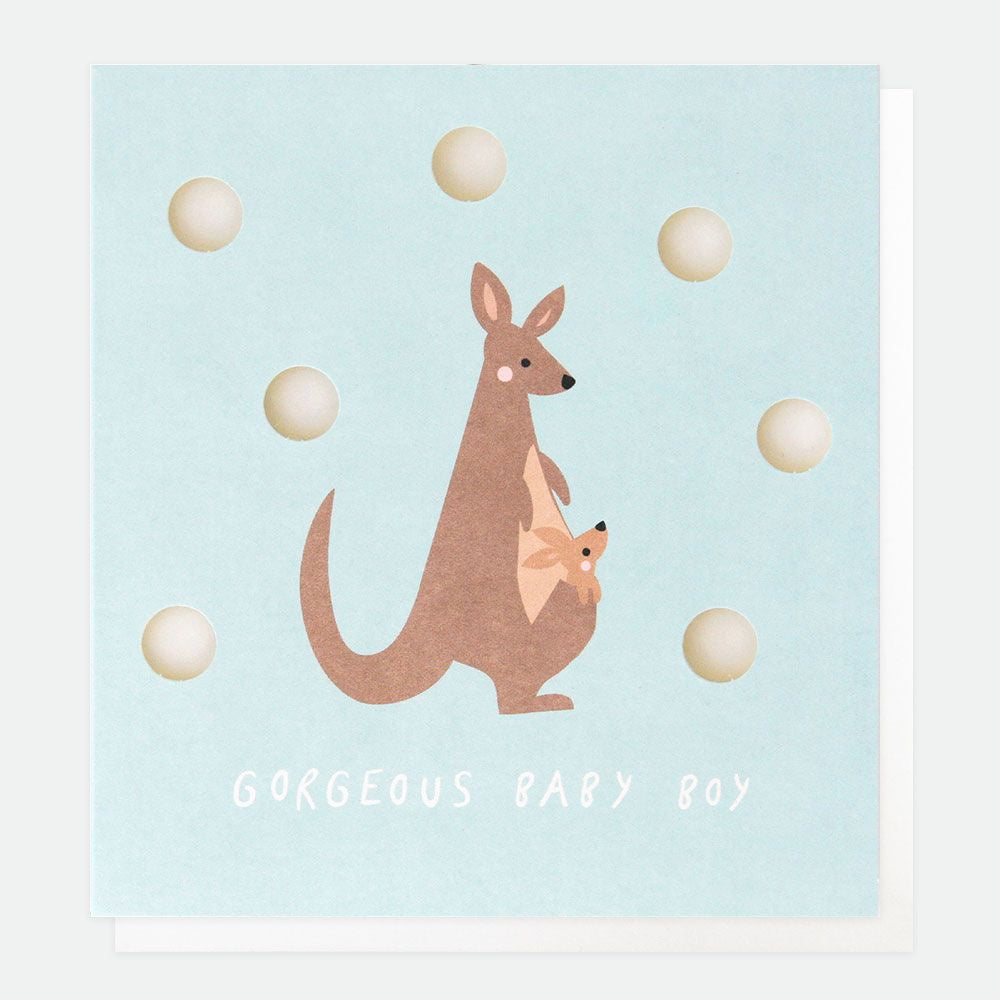 Gorgeous Baby Boy Kangaroo Card