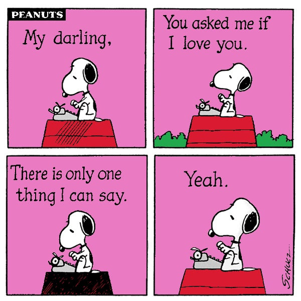 My Darling Square Snoopy Card