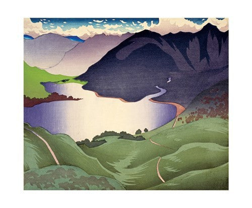 Loch Duich Woodcut Card