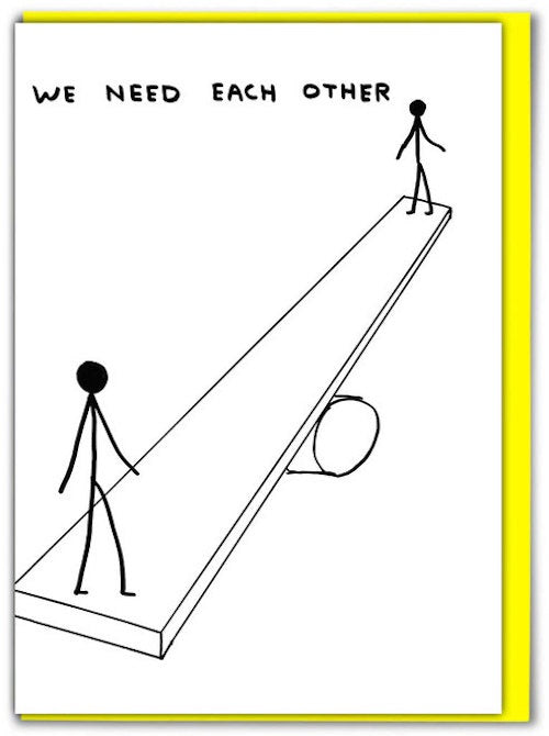 We Need Each Other Card