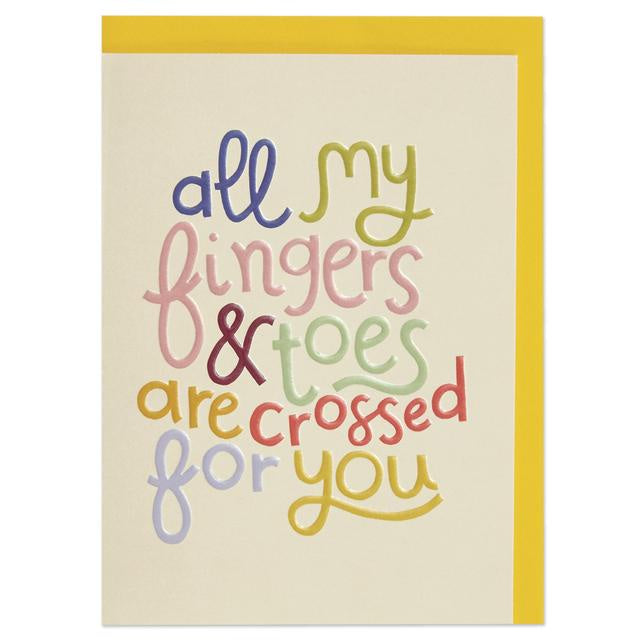 Fingers and Toes Good Luck Card