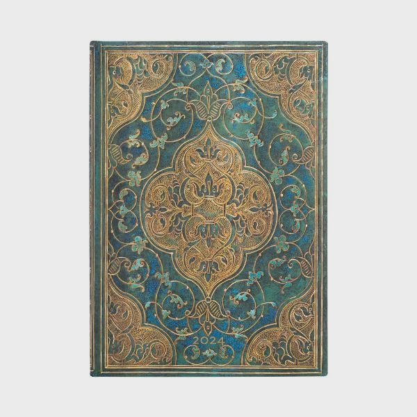 Turquoise Chronicles Midi 12 Month Weekly Diary 2024