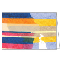 Painted Stripes Large Notecard Box