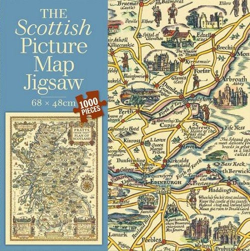 Scottish Picture Map Jigsaw Puzzle