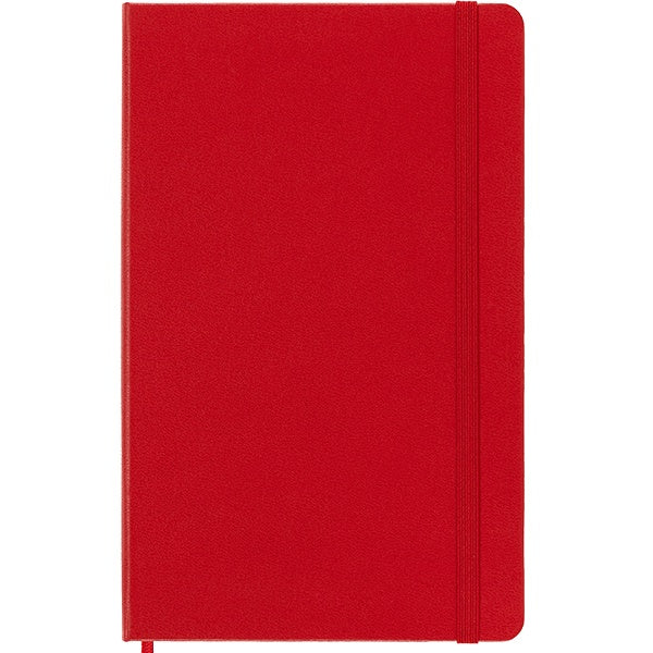 Moleskine Large Squared Hardcover Notebook Red