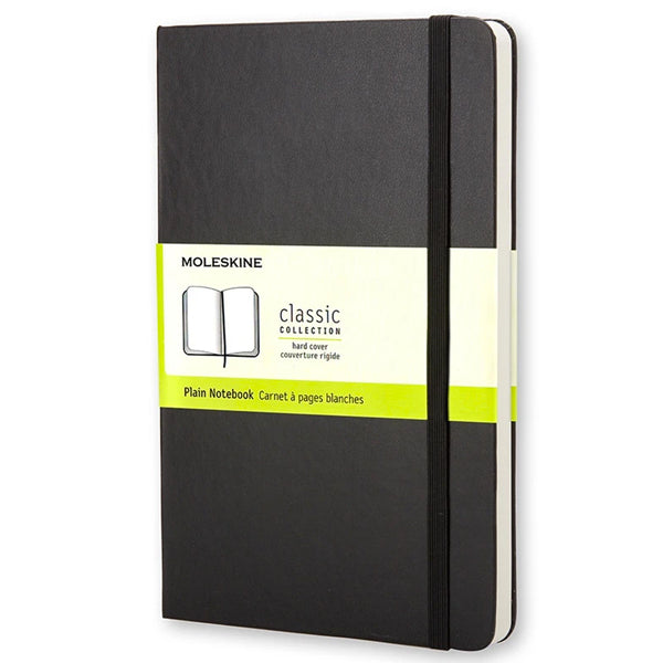 Moleskine Large Plain Hard Cover Notebook Black