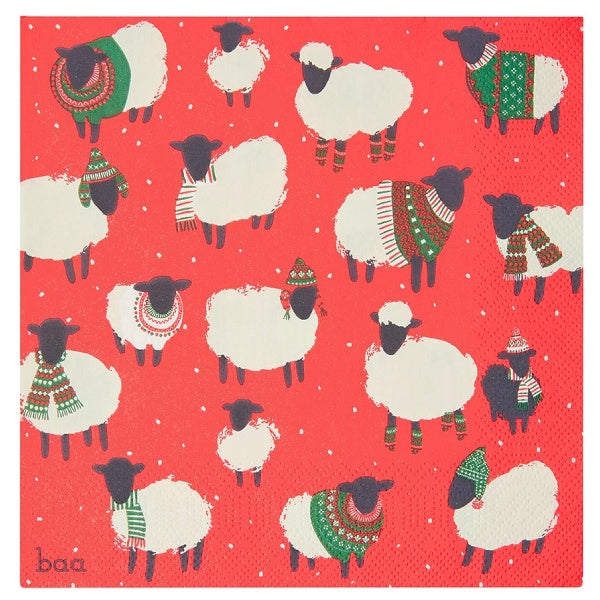 Botanical Sheep  Napkins Pack of 20