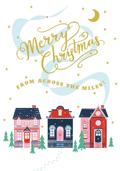 Across The Miles Street Christmas Card