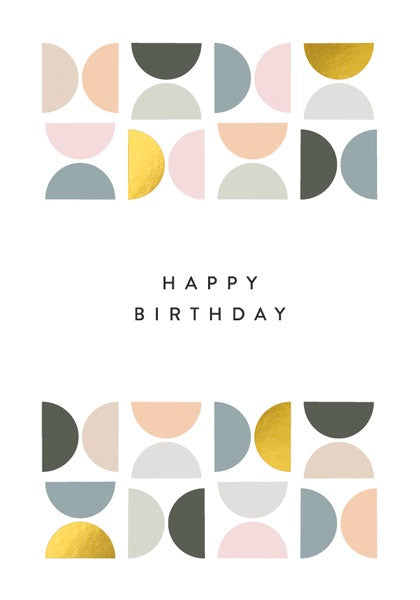 Tiled Pattern Birthday Card