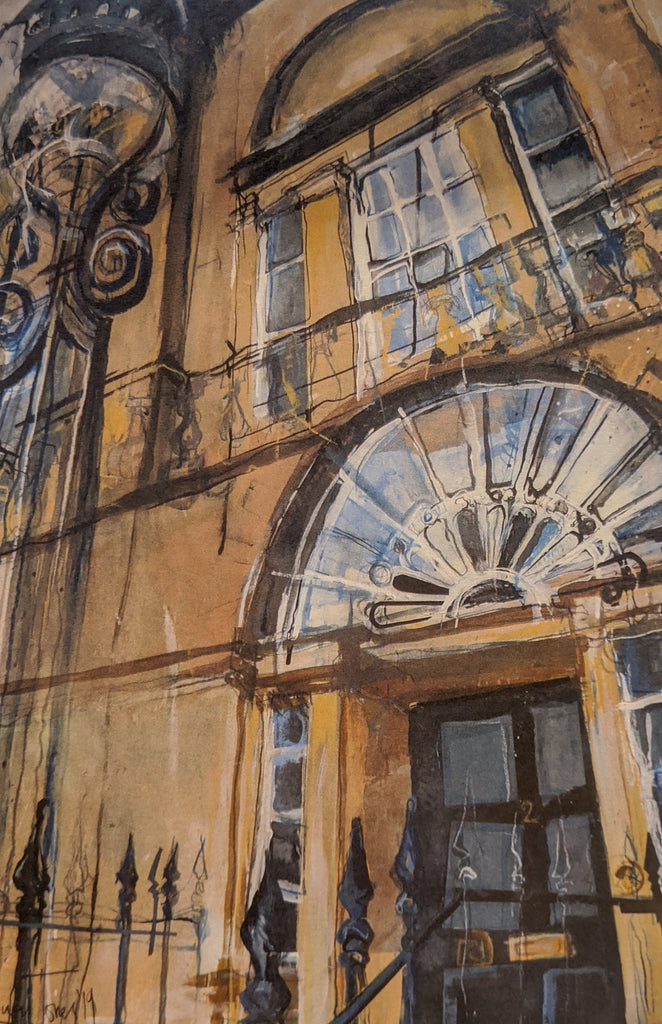 Charlotte Square Doorway Card by Lucy Jones