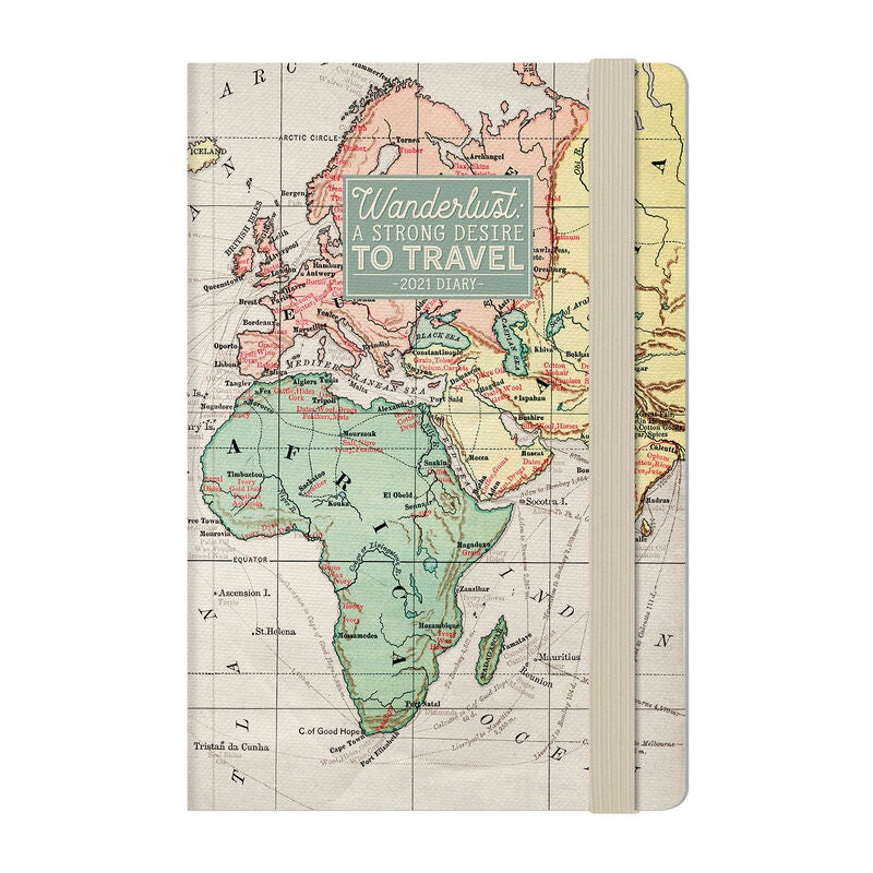 Map 2021 Medium Weekly Diary With Notebook