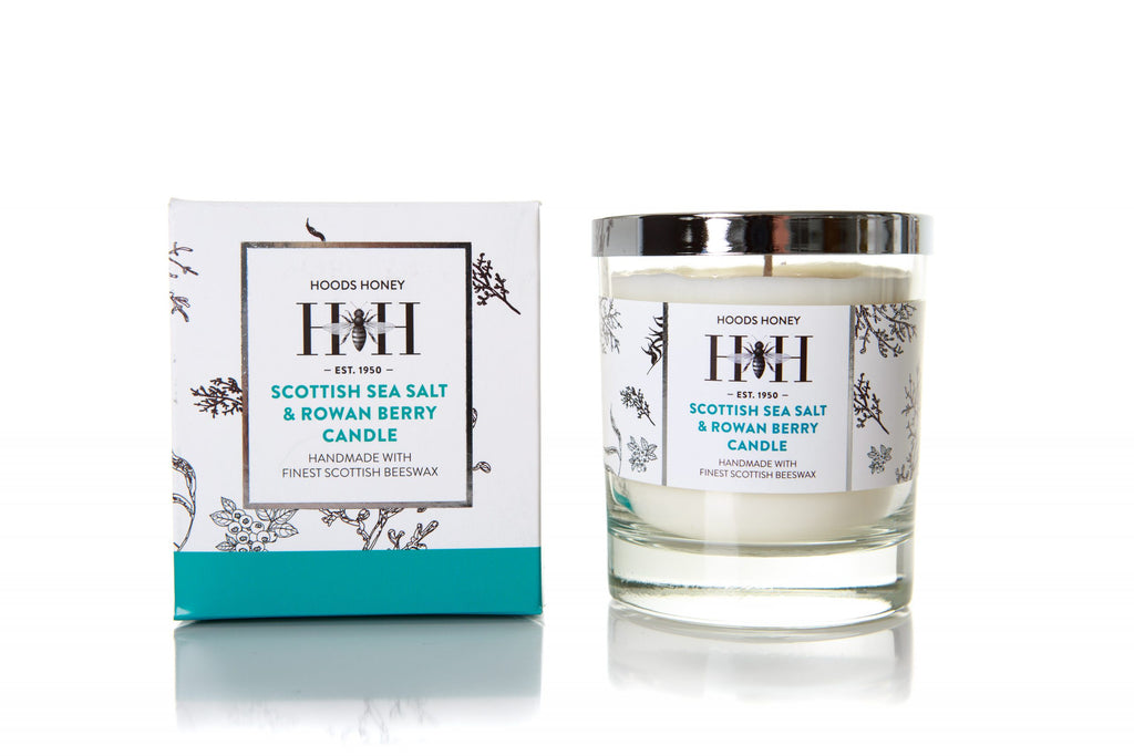 Scottish Sea Salt Beeswax Candle in Glass Jar