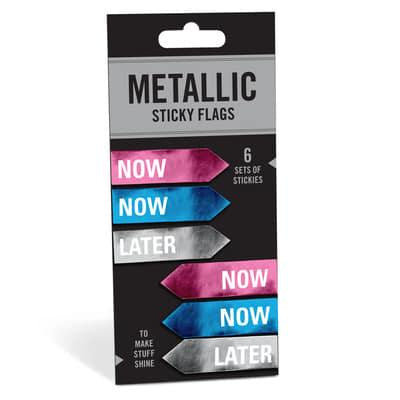 Metallic Sticky Flags Now Later